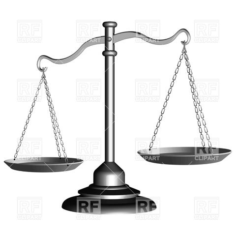 480x480 Silver Scale Of Justice On Stand Vector Image Vector Artwork Of