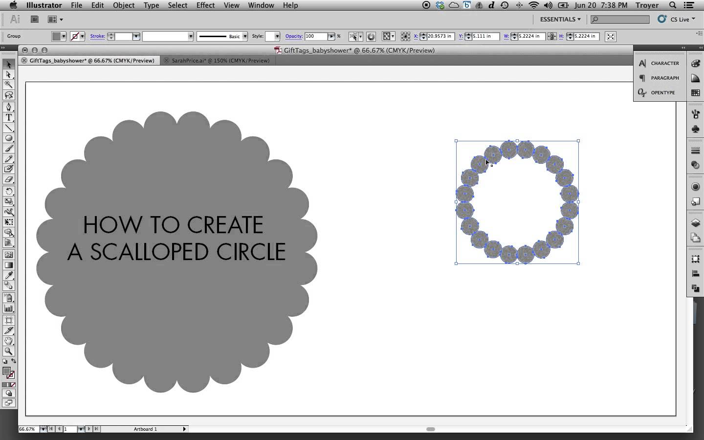 1440x900 How To Make A Scalloped Circle In Adobe Illustrator