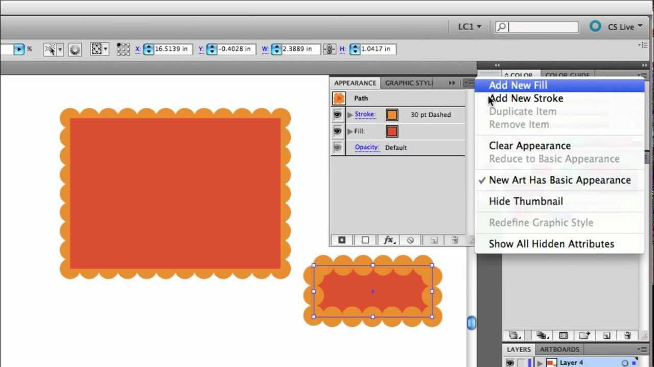 1280x720 Illustrator Tutuorial Scalloped Border Graphic Style