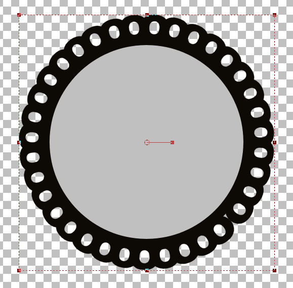 579x569 Scalloped Frame Turorial