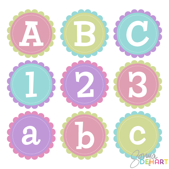 700x700 Vector Clip Art Circle Scallop Alphabet