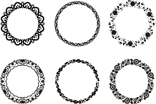 500x332 Round Floral Frame Vectors Free Download