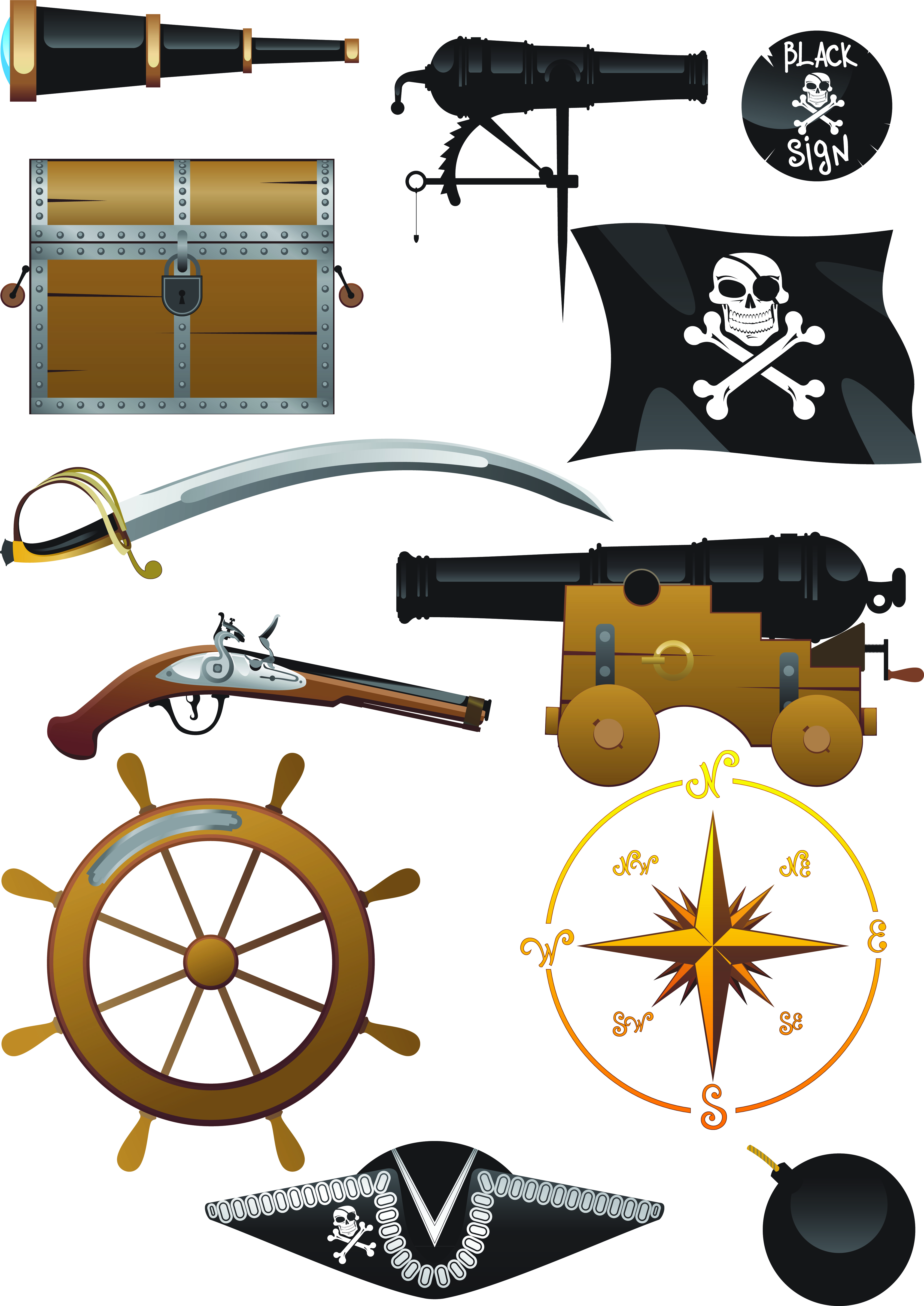4000x5652 Scar Clipart Pirate