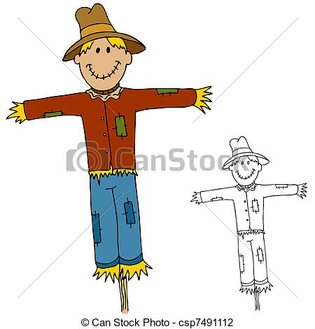 450x470 Scarecrow Clipart Vector