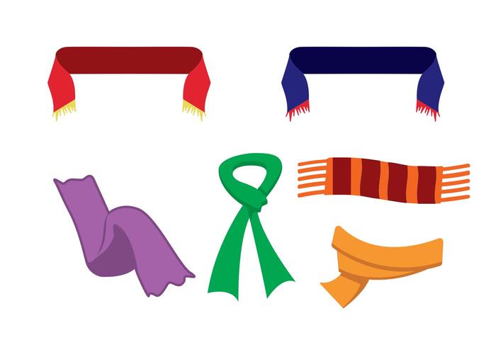 700x490 Free Vector Neck Scarf Icons