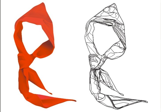 650x454 Red Scarf Vector Free Download Cdr Files