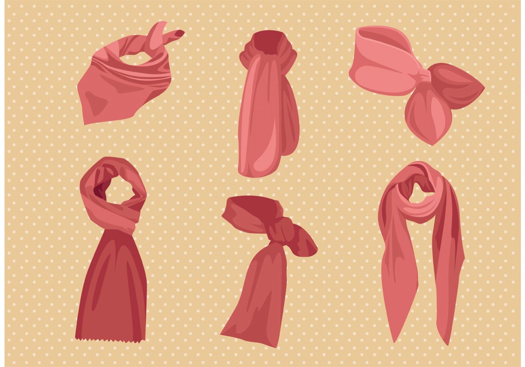 1680x1176 Vector Woman Scarf Shopatcloth