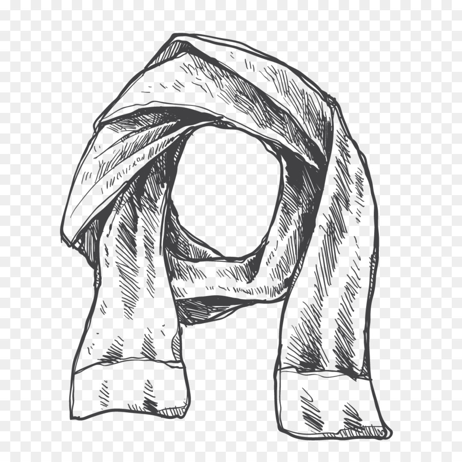 900x900 Drawing Scarf