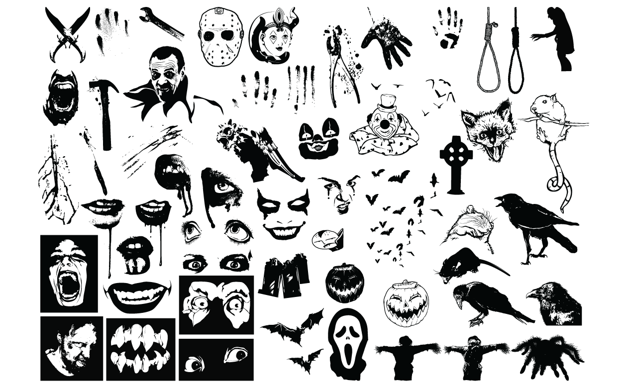 1270x778 Horror Vector Pack