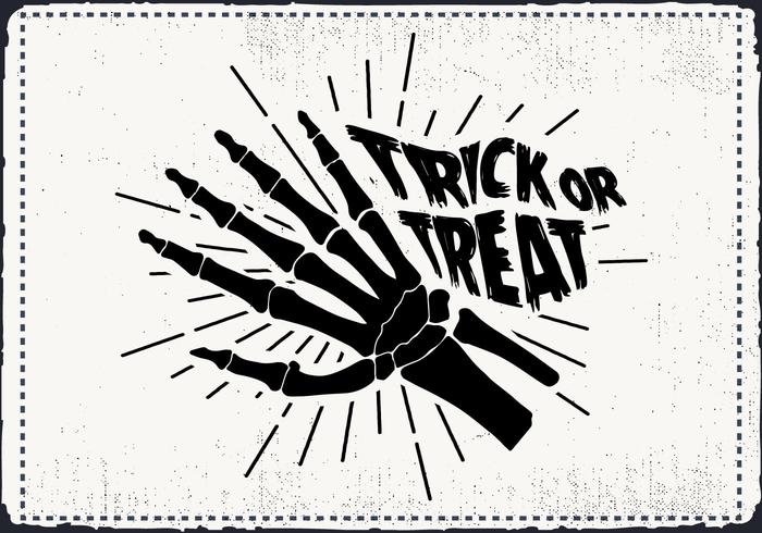 700x490 Scary Halloween Skeleton Hand Vector