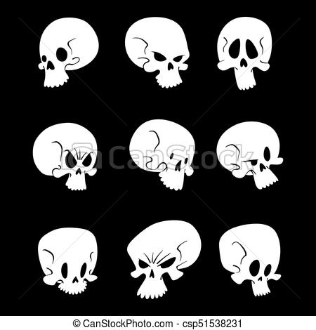 450x470 Skull Bones Human Face Halloween Horror Crossbones Fear Scary