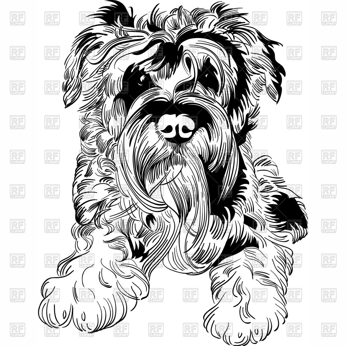 1200x1200 Hand Drawn Dog
