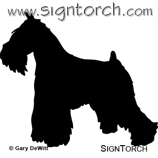 320x320 Miniature Schnauzer 2 Signtorch, Turning Images Into Vector