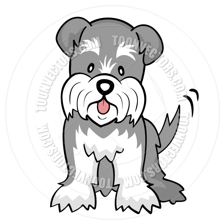940x940 Schnauzer Clipart Black And White