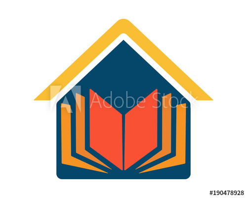500x400 Book House Education Scholarship Image Vector Icon Logo Symbol