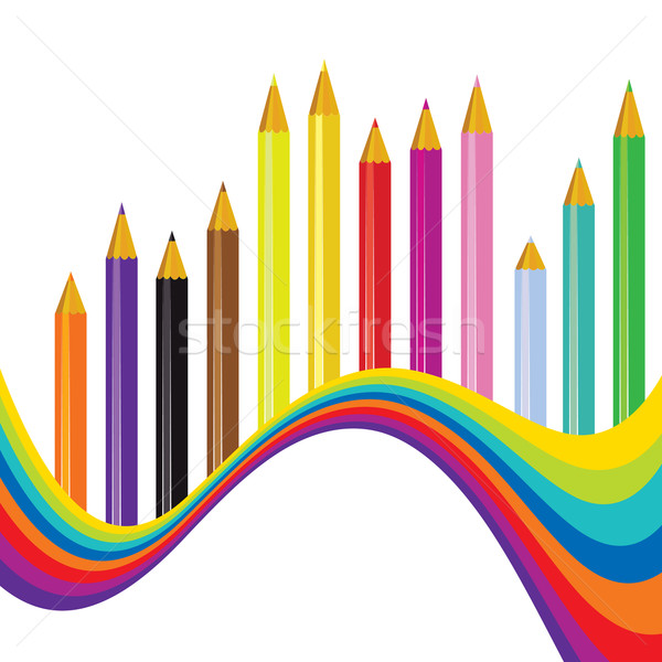 600x600 Back To School Rainbow Background Vector Illustration Milsiart