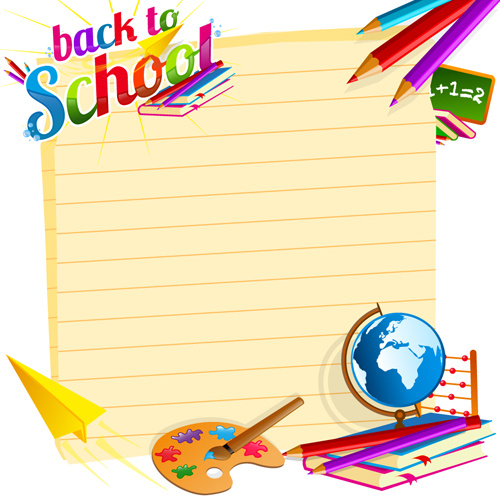 500x496 School Backgrounds Set Free Vector In Encapsulated Postscript Eps