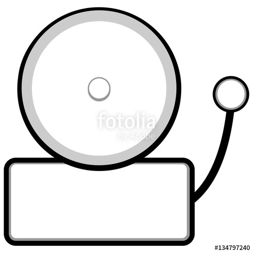 500x500 School Bell Alarm Illustration Stock Image And Royalty Free