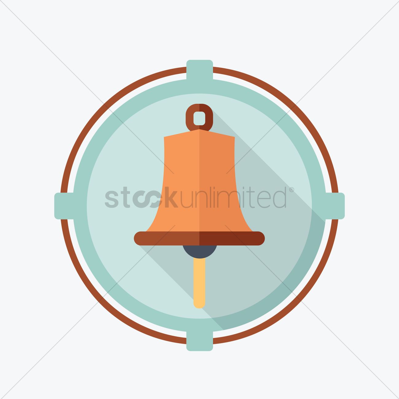 1300x1300 School Bell Vector Image