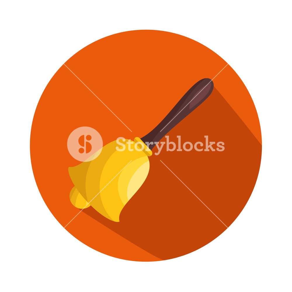 1000x1000 School Bell Isolated Icon Vector Illustration Design Royalty Free