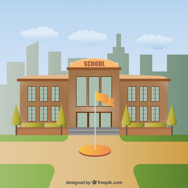 School Building Vector at GetDrawings | Free download