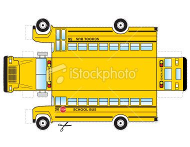 380x294 This Is A School Bus That Can Be Cut Out And Gluedtaped To Become