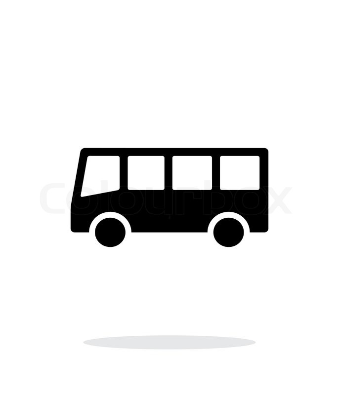 686x800 Bus Simple Icon On White Background. Vector Illustration. Stock