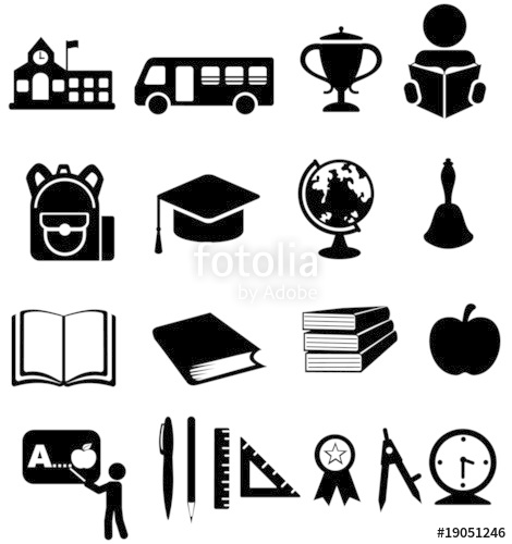 470x500 School Icons Stock Image And Royalty Free Vector Files On Fotolia