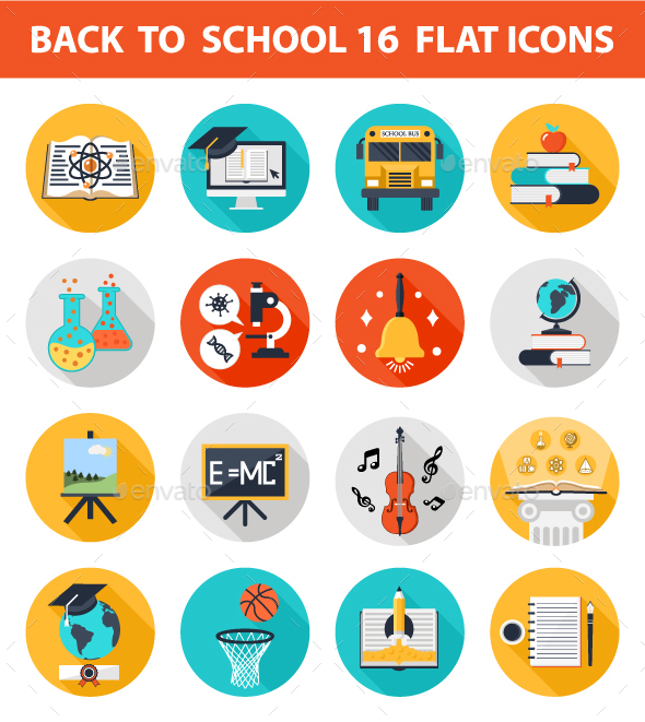 590x661 Back To School Icon Set By Apatpoh Graphicriver