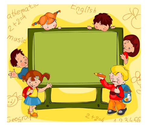 500x415 Free Hand Drawn School Kids Vector Background Material 03 Psd