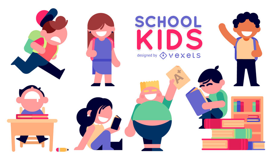 900x529 Illustrations Of School Kids