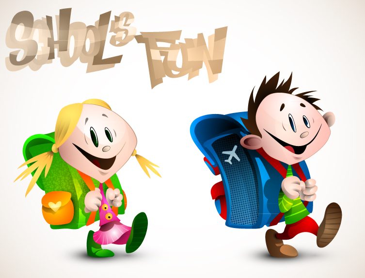 753x573 School Kids 2 Free Vector Graphic Download