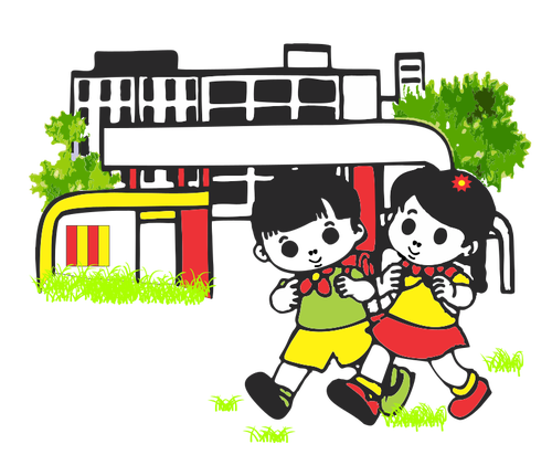 500x431 School Kids Vector Image Public Domain Vectors
