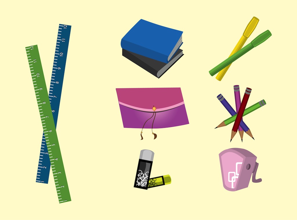 1024x761 School Supplies Vector Art Amp Graphics