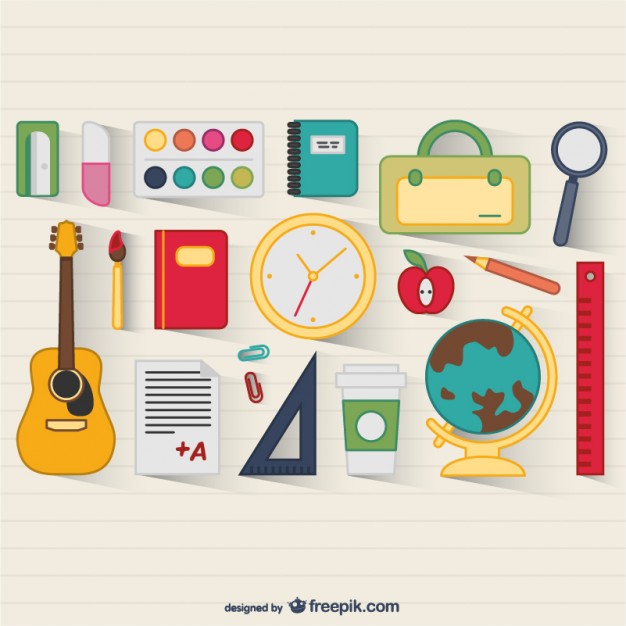 School Supplies Vector at GetDrawings | Free download