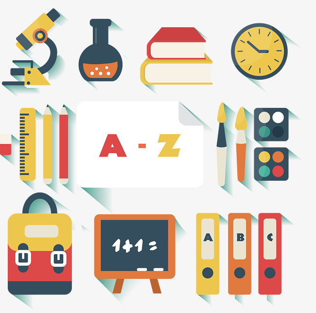 650x644 Design School Supplies Vector Material, School Clipart, Microscope