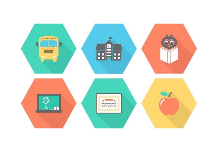 700x490 School Icons Free Vector Art