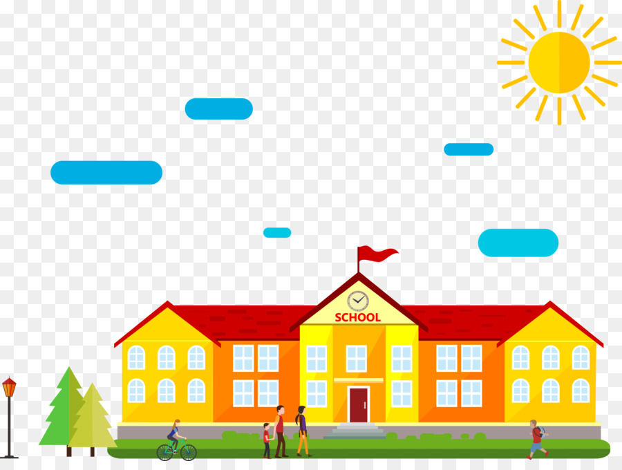 900x680 Schoolyard Cartoon Drawing