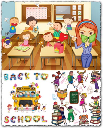 400x500 School, Kids And Vector Elements
