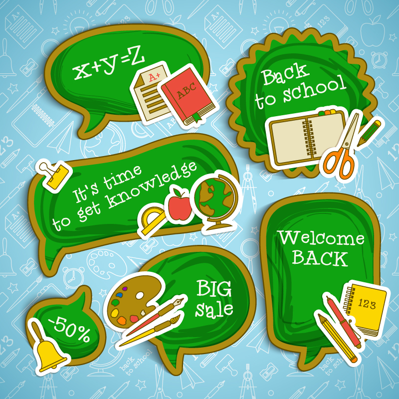 800x800 Welcom Back To School Vector Free Vector Graphic Download