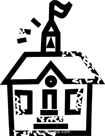 371x480 Schoolhouse Royalty Free Vector Clip Art Illustration Vc032745