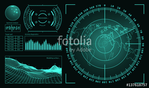 500x294 Futuristic User Interface Hud Tech Elements For Game Creation Or