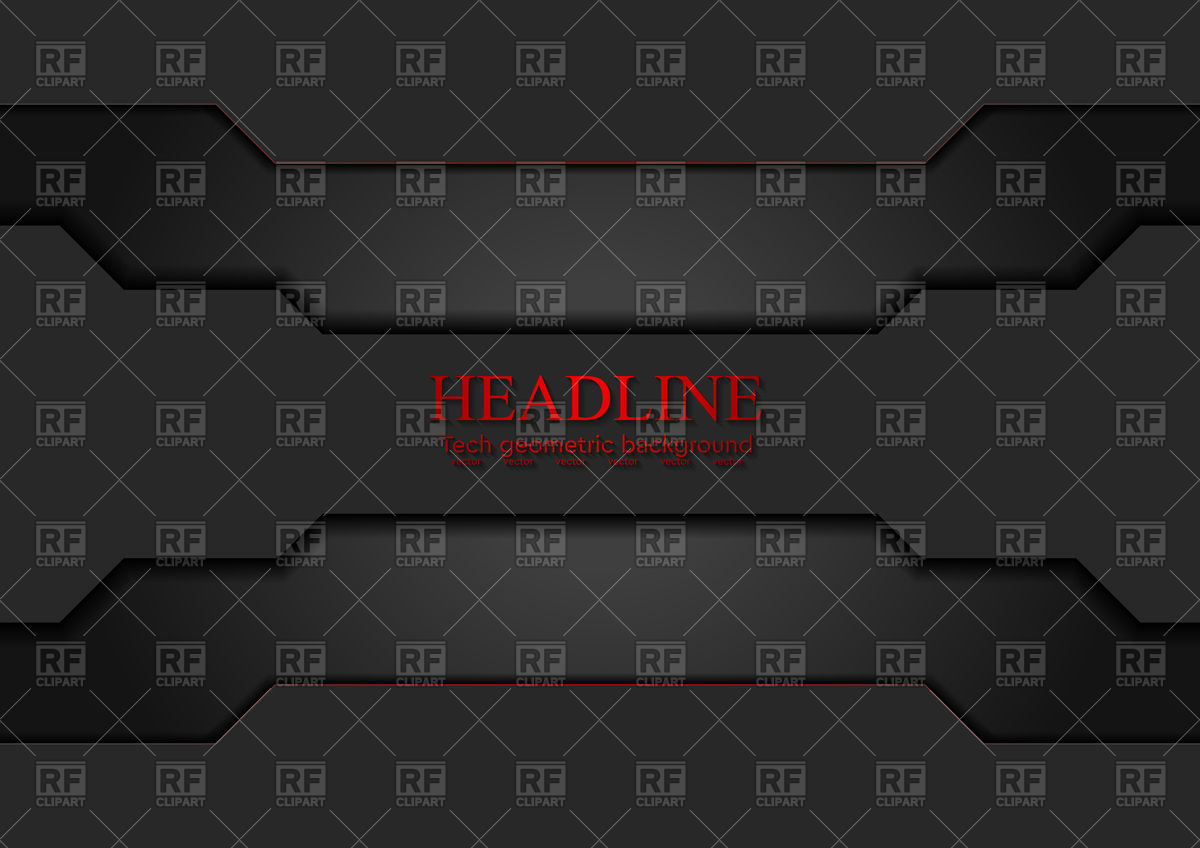 1200x848 Black Tech Sci Fi Background With Red Lines Vector Image Vector