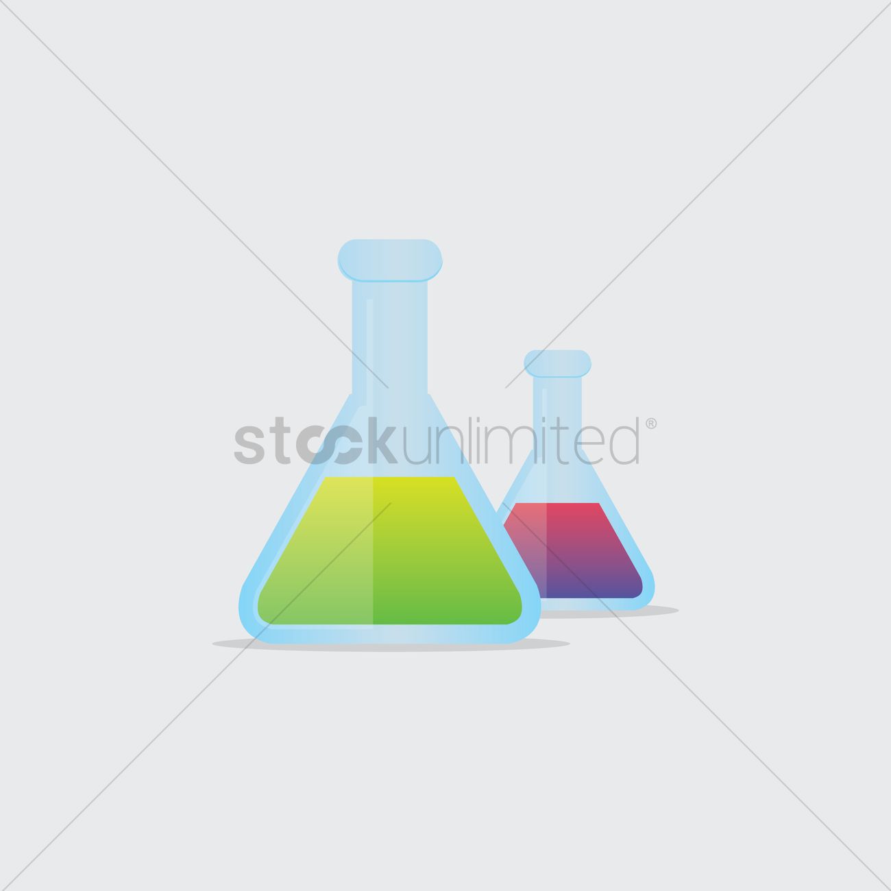 1300x1300 Free Science Beakers Vector Image