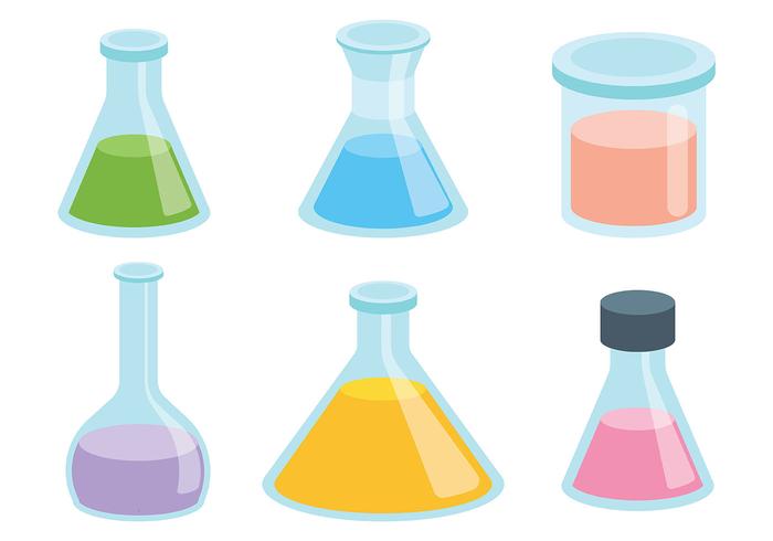 700x490 Beaker Vector Icons