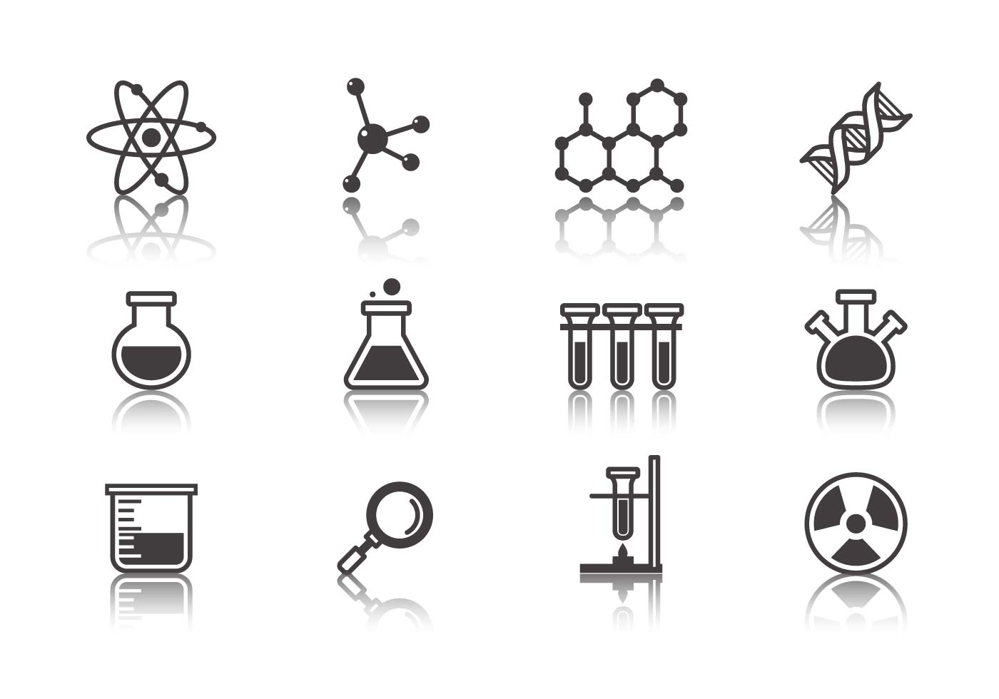 1400x980 Science And Laboratory Icons Vector