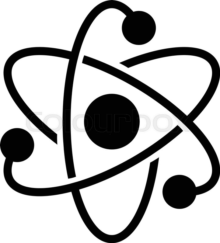723x799 Dynamic Atom Molecule Science Symbol Vector Icon Stock Vector