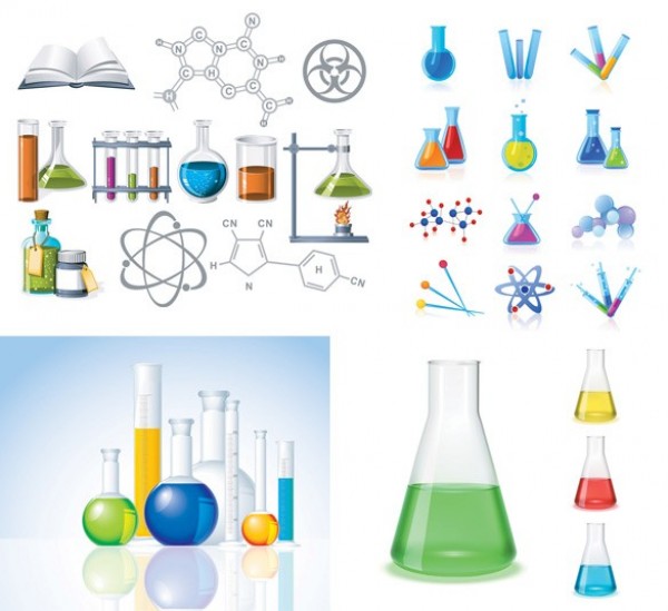 600x549 Science Chemistry Lab Vector Icons Pack