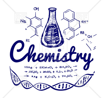 400x376 Hand Drawn Chemistry Background Vector Image Vector Artwork Of