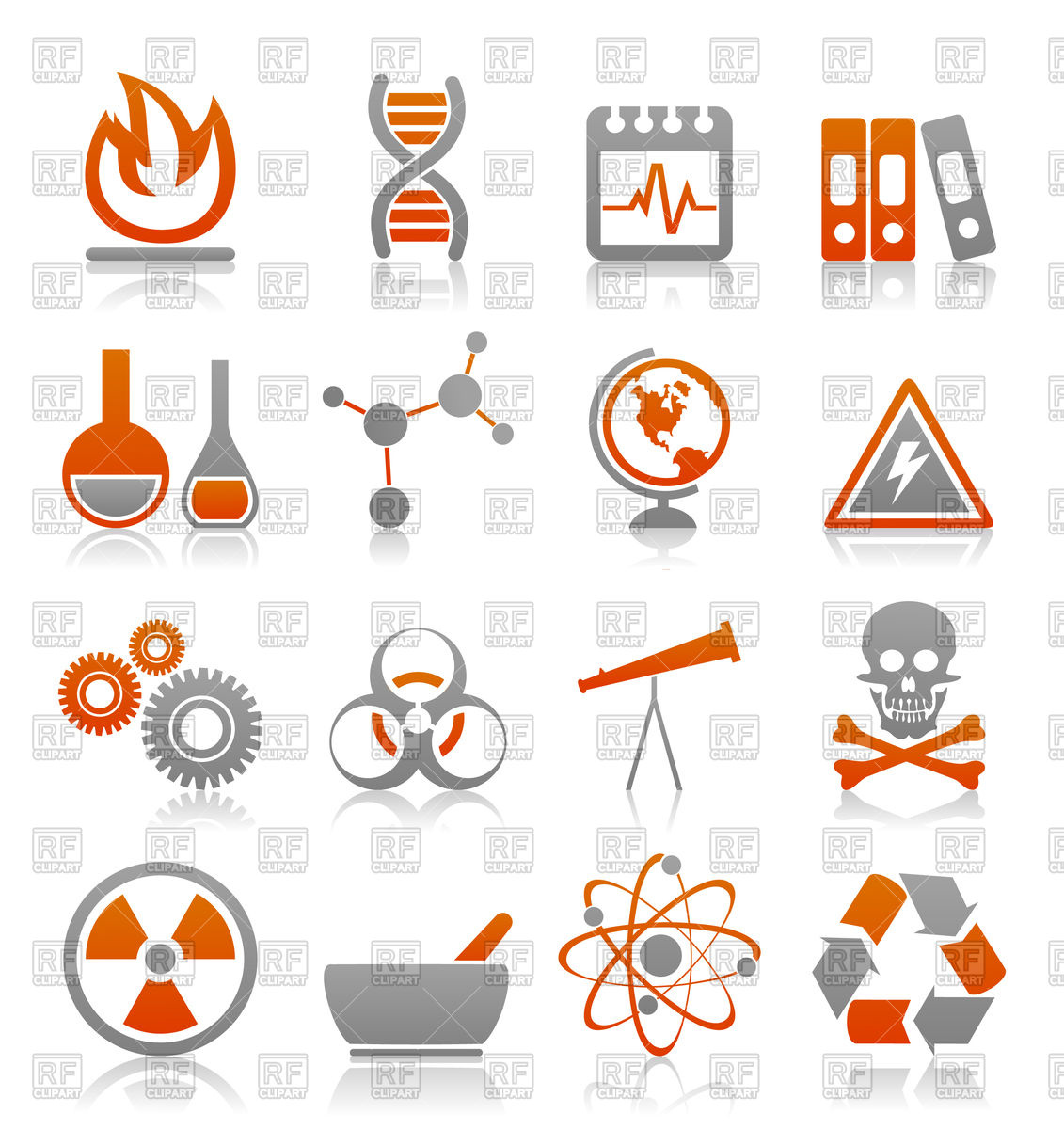 1131x1200 Icons On Science Theme Vector Image Vector Artwork Of Signs
